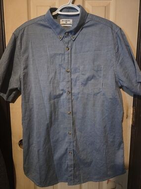 Billabong Men’s Blue Short-Sleeve Button-Down Shirt